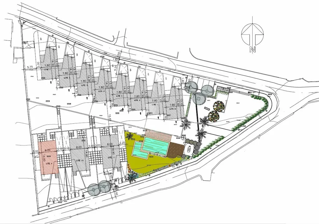 Plan - Plot for Bungalow in São Brás de Alportel