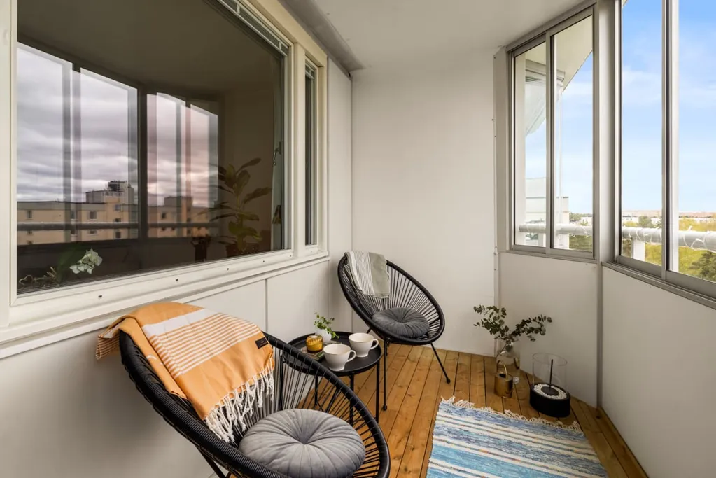 Balcony - Renovated Apartment with Balcony in Tyresö