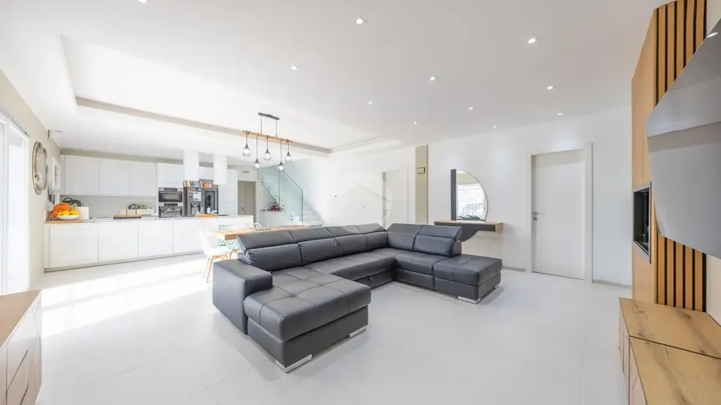 Séjour - Bifamiliar Villa with Pool in Castelverde, Rome