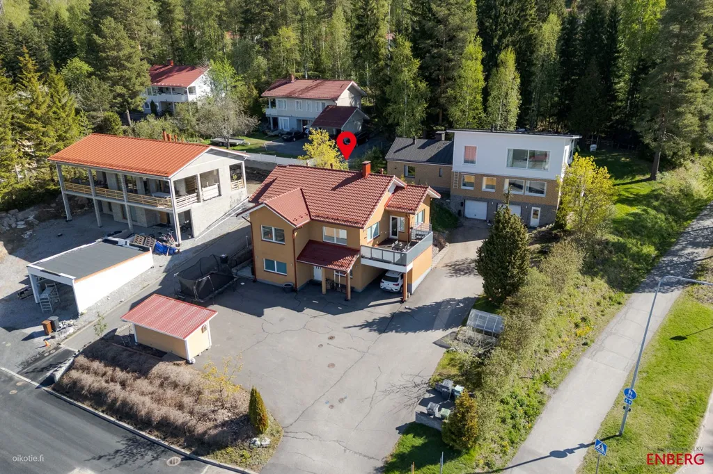 Vista aerea - Two-Storey Stone House with Sauna in Mannila