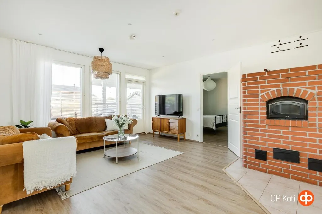 Séjour - Single-Storey House with Sauna in Muhos