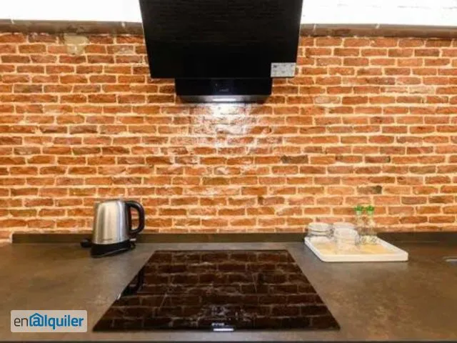 Cucina - Modern Apartment with A/C in Malasaña, Madrid