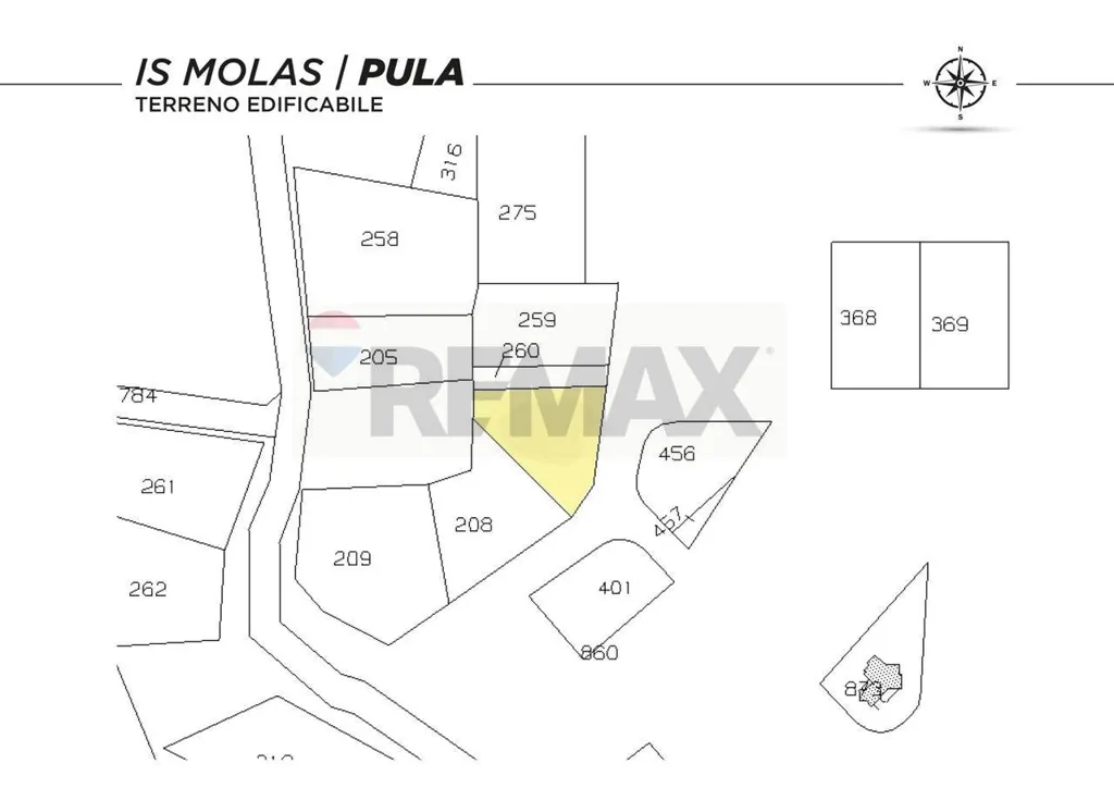 Buildable Land with Sea View in Is Molas