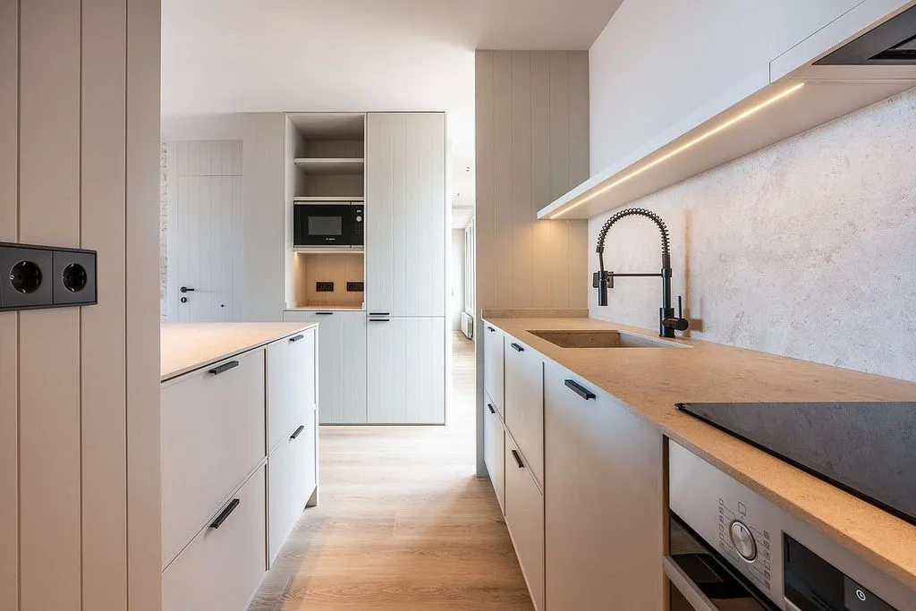 Kitchen - Penthouse with Sea View in Sant Gervasi