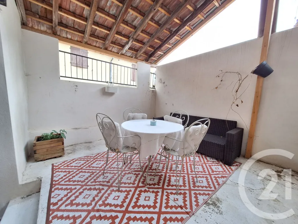 Terrace - Stone House with Covered Terrace in Mirepoix