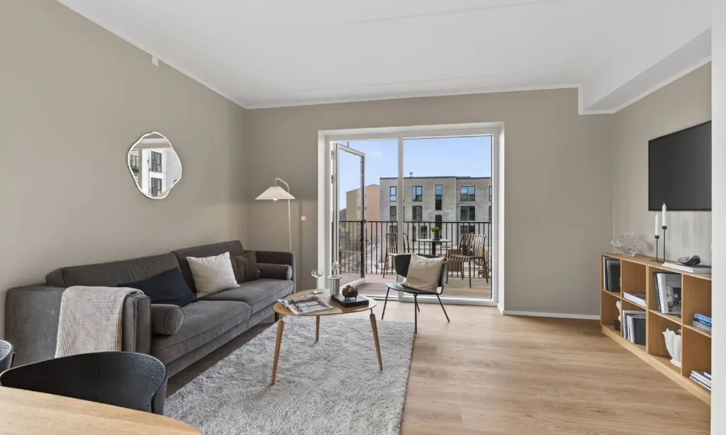 Séjour - 3-Bed Apartment with Private Terrace in Aalborg SØ