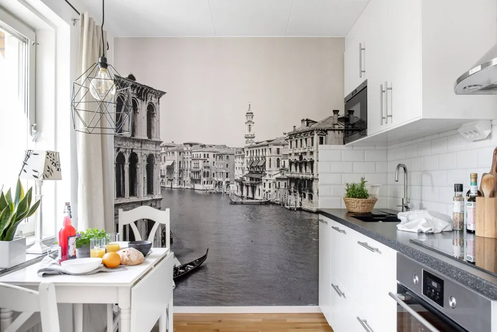 Cuisine - Apartment with Renovated Facilities in Norrstrand