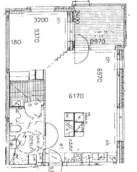 Plan - Duplex with Sauna and Balcony in Oulu