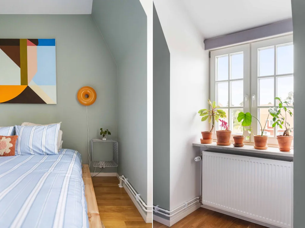 Chambres - Charming Two-Bedroom Apartment with Fireplace in Enskede
