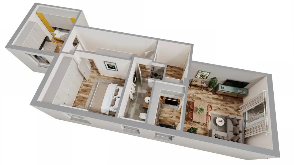 Plaan - Rustic Apartment with Balcony in Cecina
