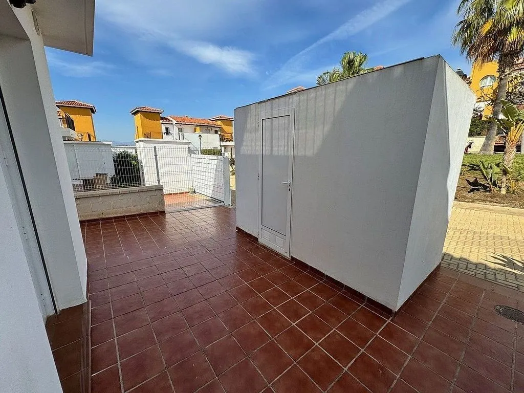Terrace - Semi-detached House with Pool in Las Salinas