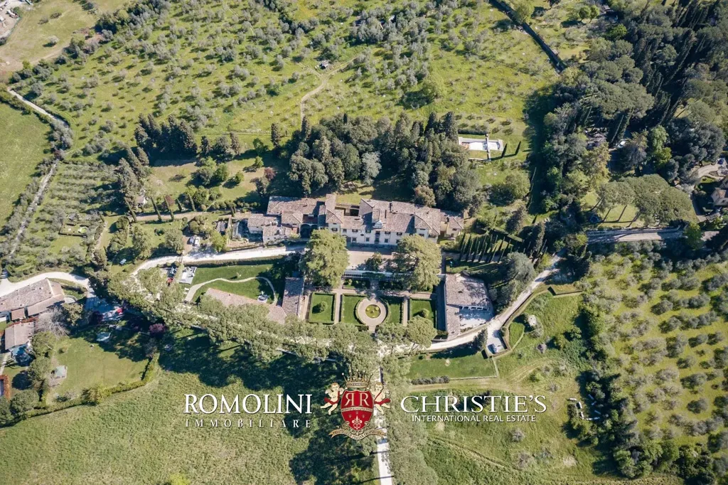 Vue aérienne - Historic Villa with Panoramic Views near Florence