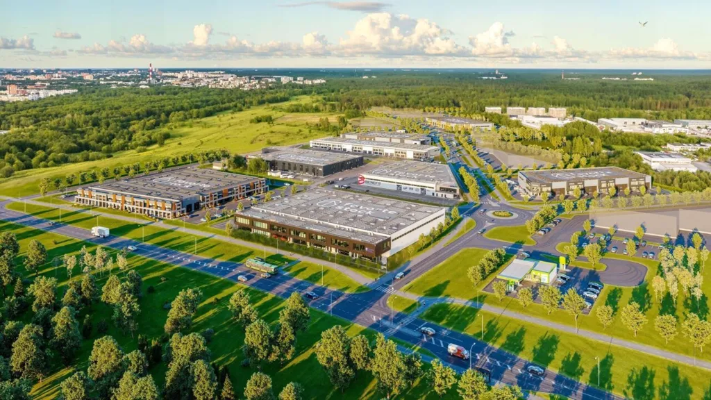 Vue aérienne - Industrial Plot with Development Plan in Haabersti