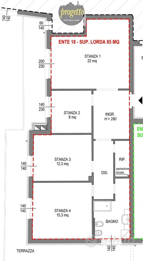 Plaan - Modern Office with Terrace in Monfalcone