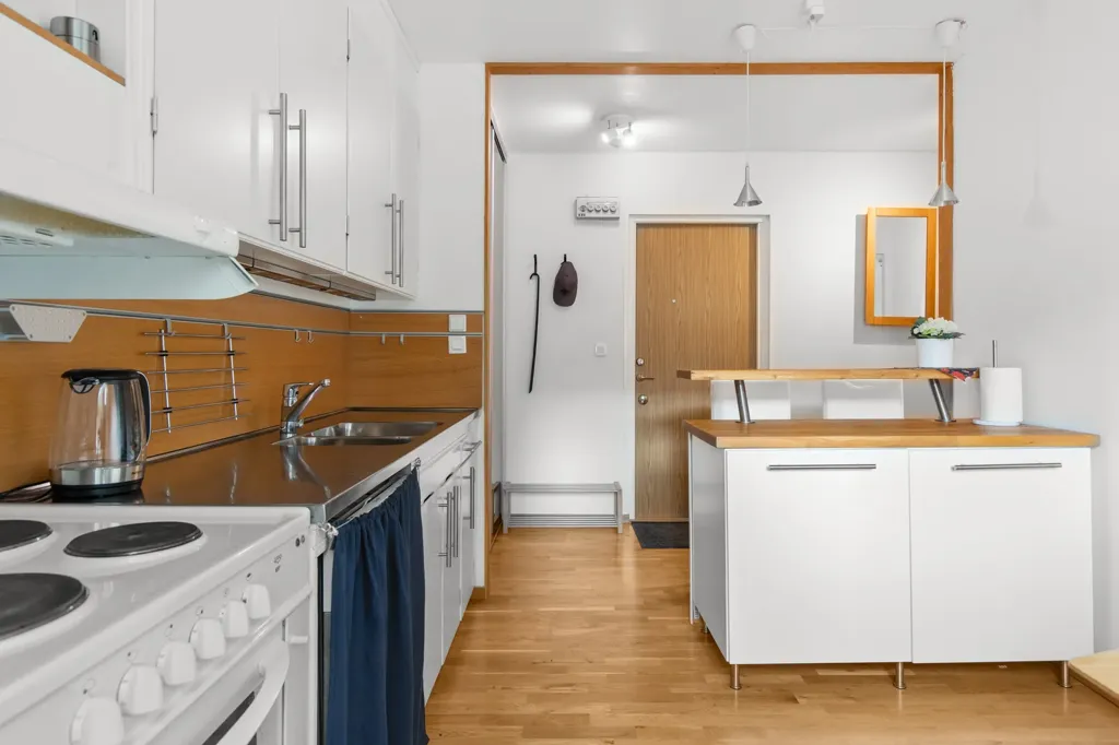 Cucina - City Flat with West-Facing Balcony in Karlskrona