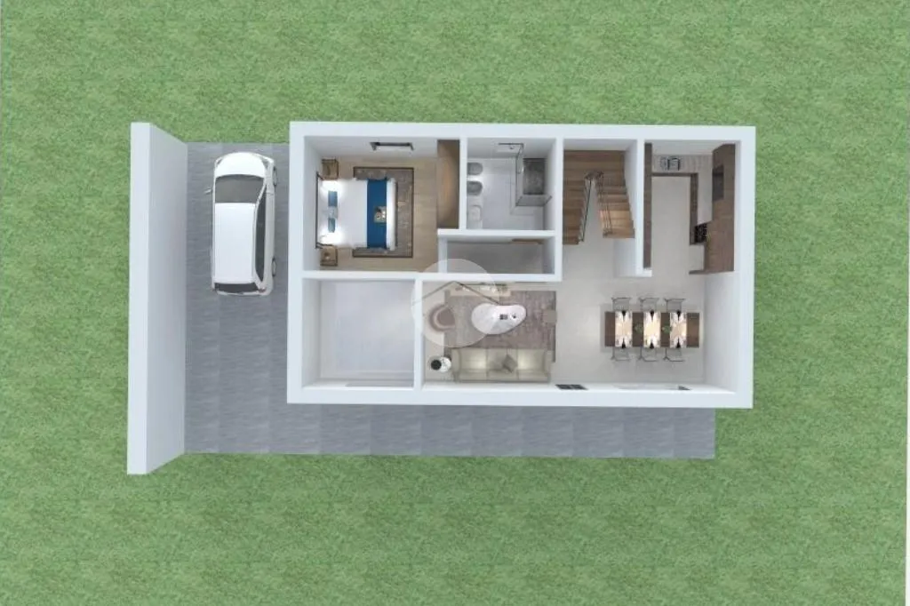 Floor Plan - Newly Constructed Villa with Terraces in Castelcovati