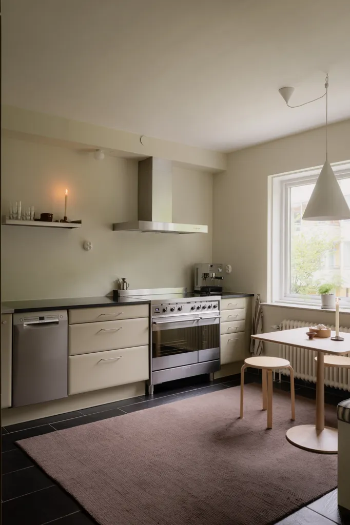 Cuisine - Restored Apartment with Balcony in Gamlestaden