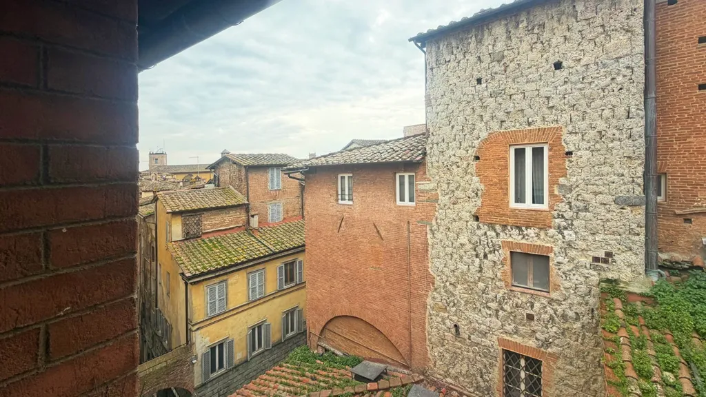 Balcony - Historic Apartment with Tower View in Siena
