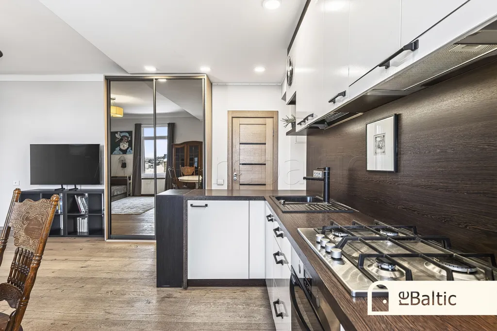 Cuisine - Two-Bedroom Apartment with Balcony in Old Town
