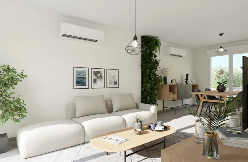 Living Room - Contemporary House with Garden in Brie-Comte-Robert