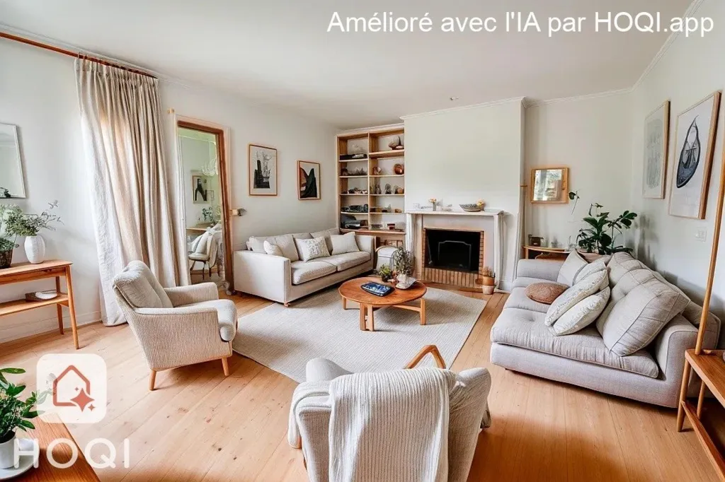 Living Room - Single-Storey House with Large Garden in Merignac