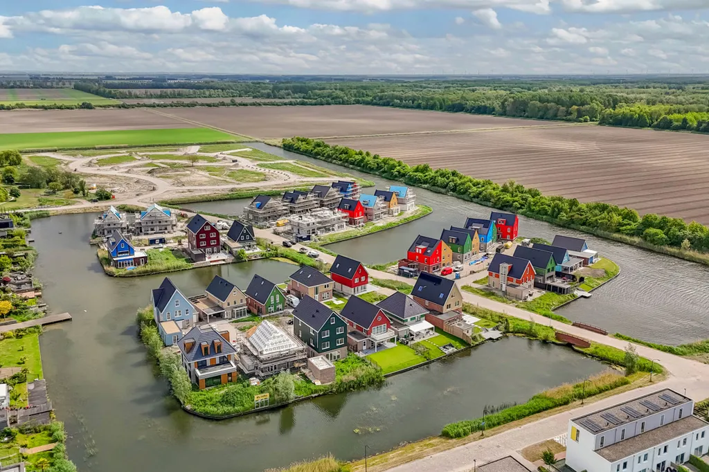 Vue aérienne - Spacious New Build House with Garden in Lelystad