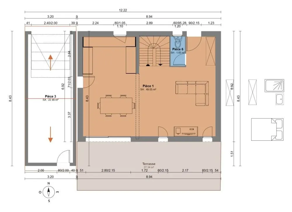Plaan - New 5-Piece House with Garden in Chamaret