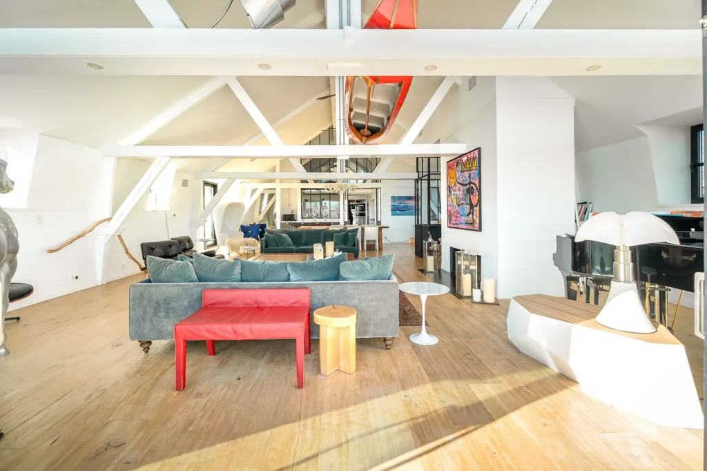 Séjour - Penthouse avec Piscine Panoramique à Doornik