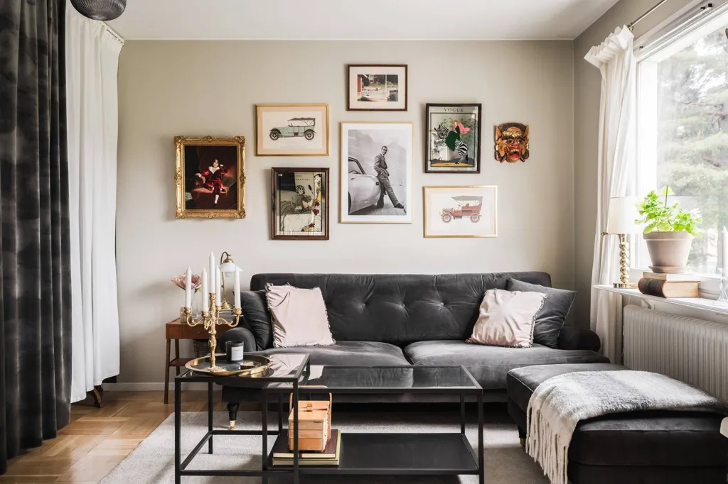 Séjour - Stylish Apartment with Garden Access in Gavle