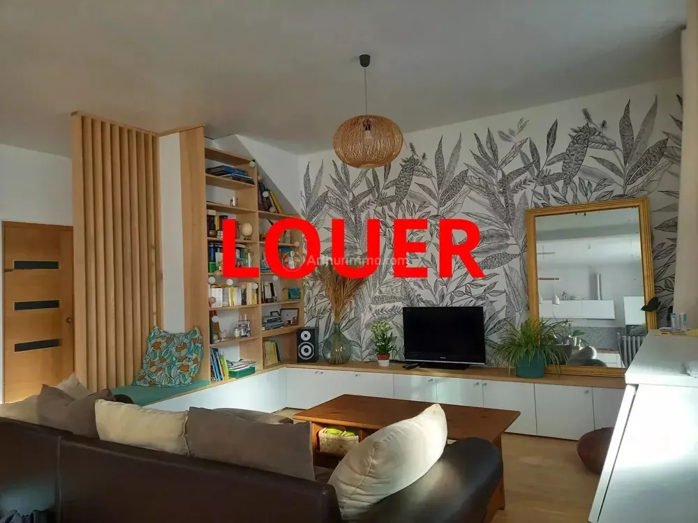 Séjour - Maison Meublée avec Piscine à Lyon 3ème