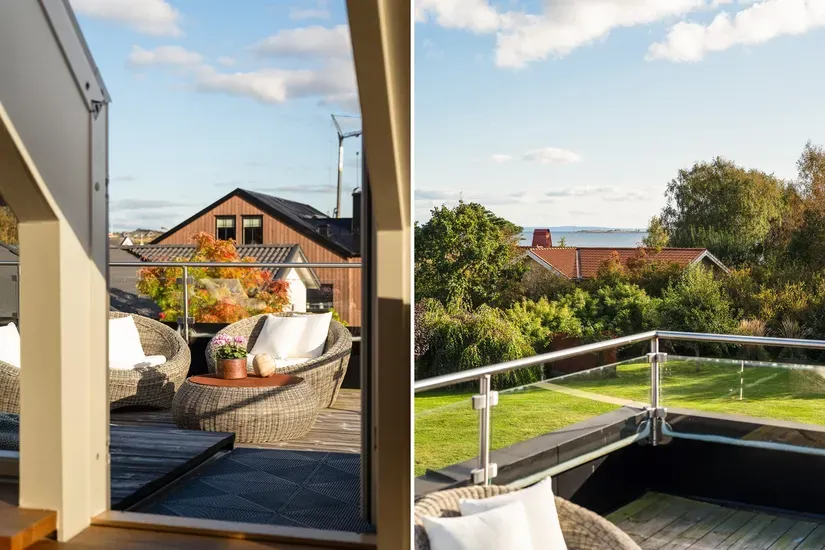 Terrace - Generous Villa with Sea View in Ringenäs