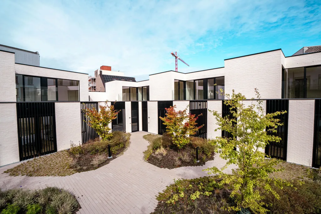 Õhuvaade - Contemporary House with Courtyard in Gent-Zuid