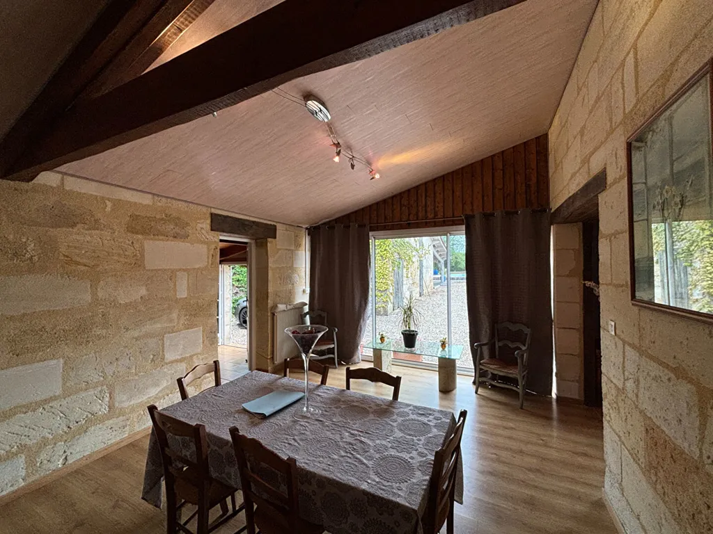 Sala da pranzo - Stone House with Garden near Saint-Émilion