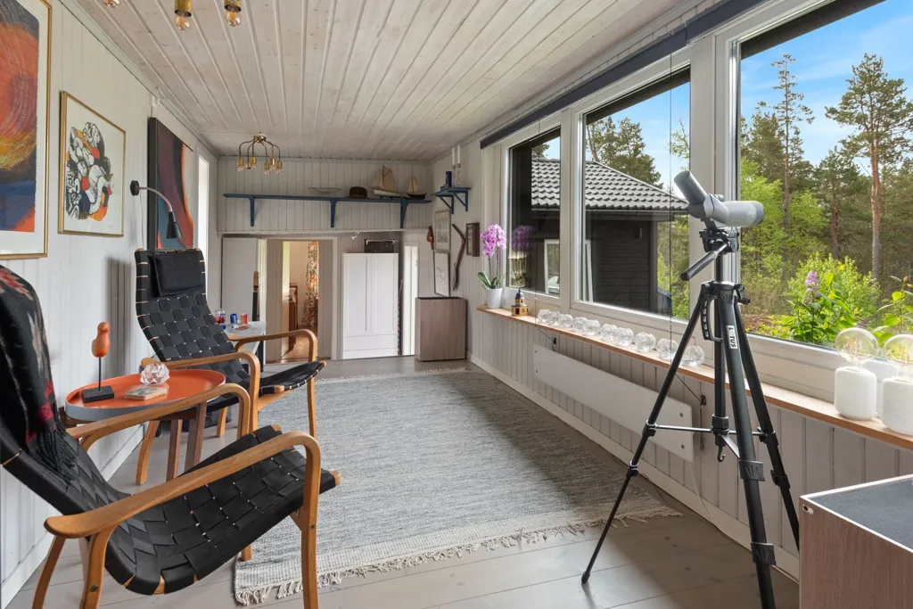 Living Room - Seaside Villa with Sauna & Pool near Ingaröfjärden