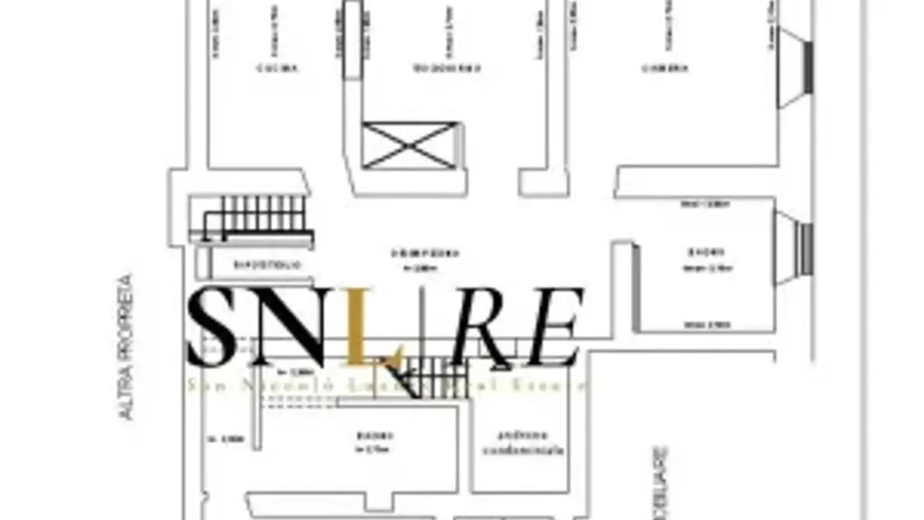 Plan - Restored Apartment with Private Garden in Florence