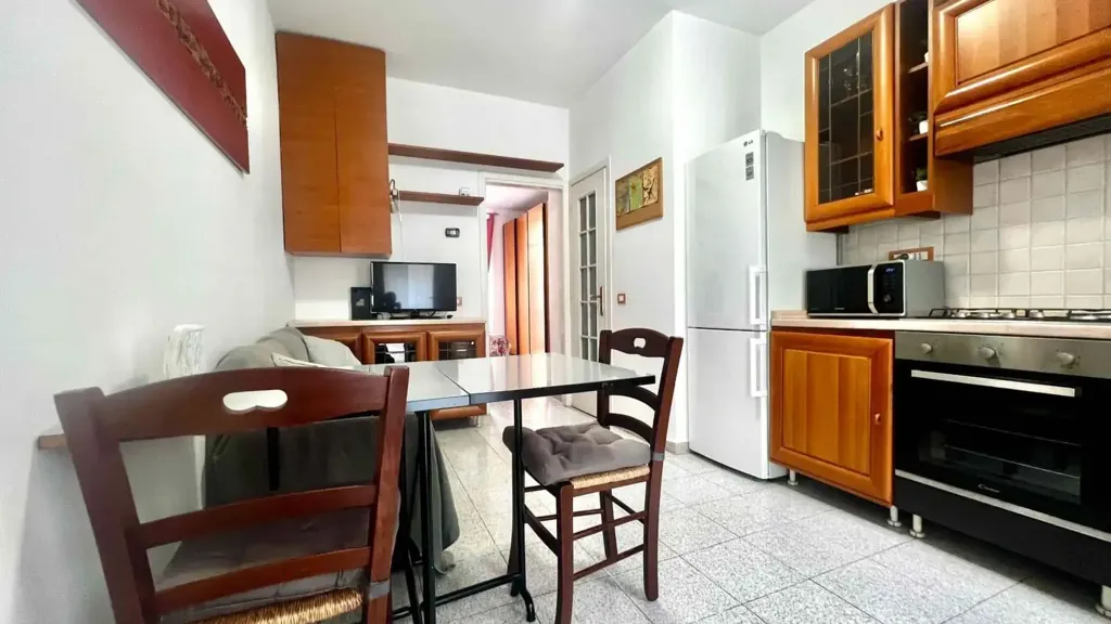 Köök - Studio Apartment with Balcony in Milan