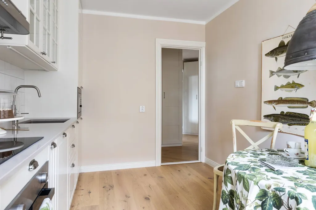 Cuisine - Renovated Apartment with Balcony in Ystad