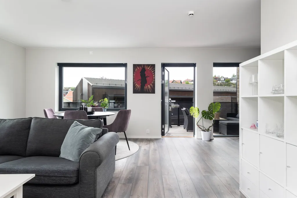Séjour - Modern Flat with South Terrace in Hannestad