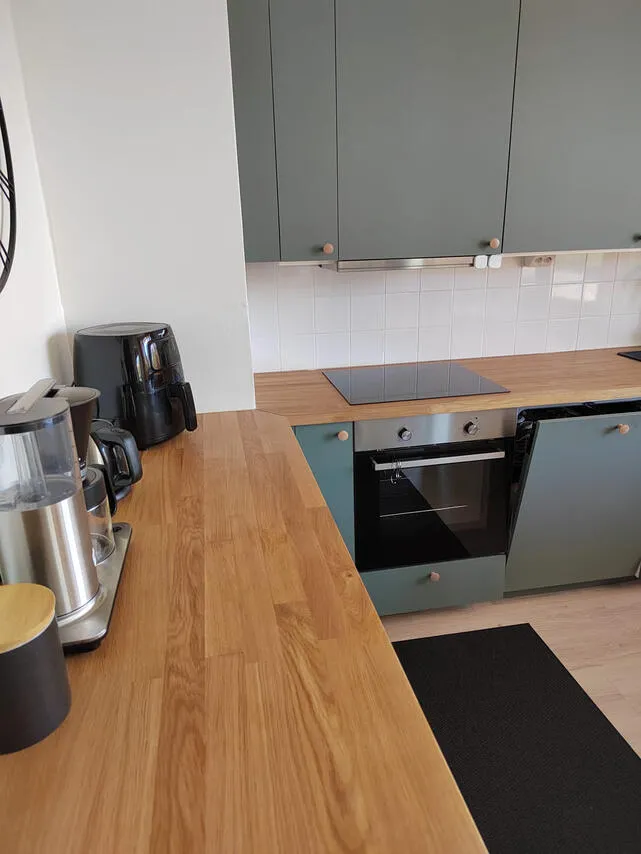 Cuisine - Renovated Apartment with Balcony in Kemi Centre