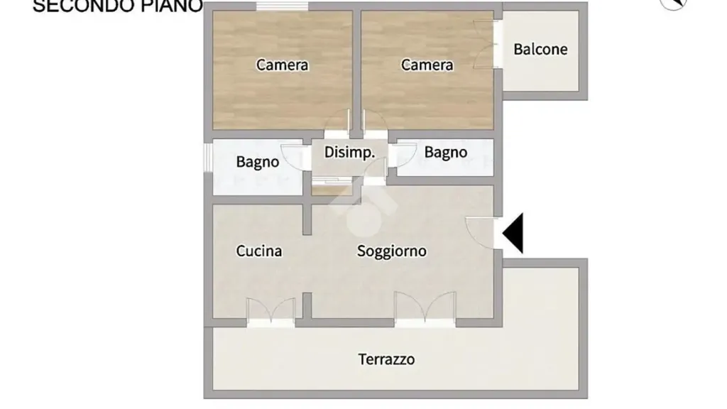 Plan - Trilocale with Terrace in Porto Sant'Elpidio