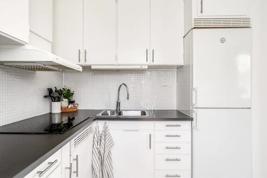 Cuisine - Ground-Floor Apartment with Terrace in Tornby