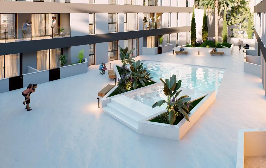 Piscine - New Build Beach Apartment with Terrace in Los Cuarteros
