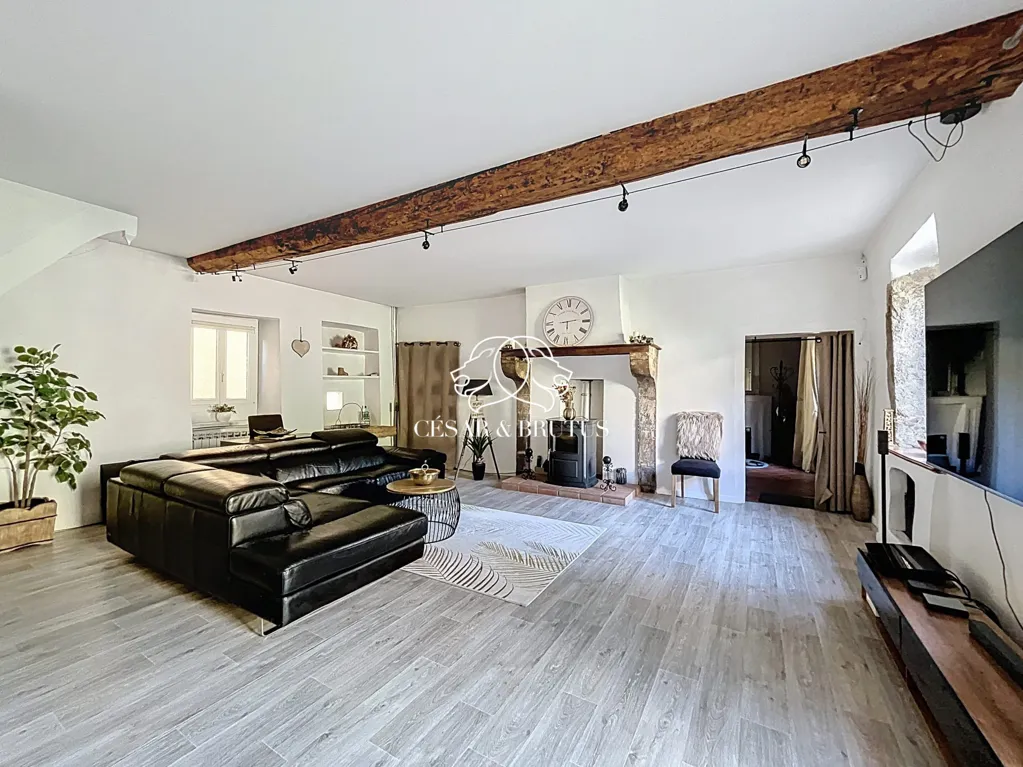 Living Room - Rearranged House with Pool in Saint-Chef