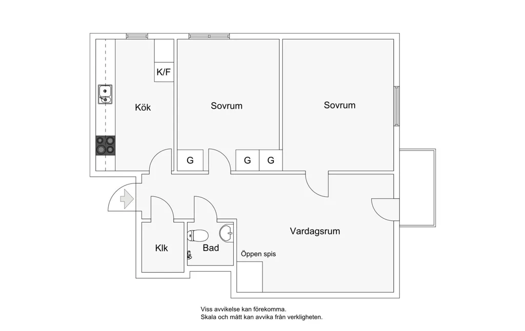 Plan - Apartment with Panoramic View on Våning 7