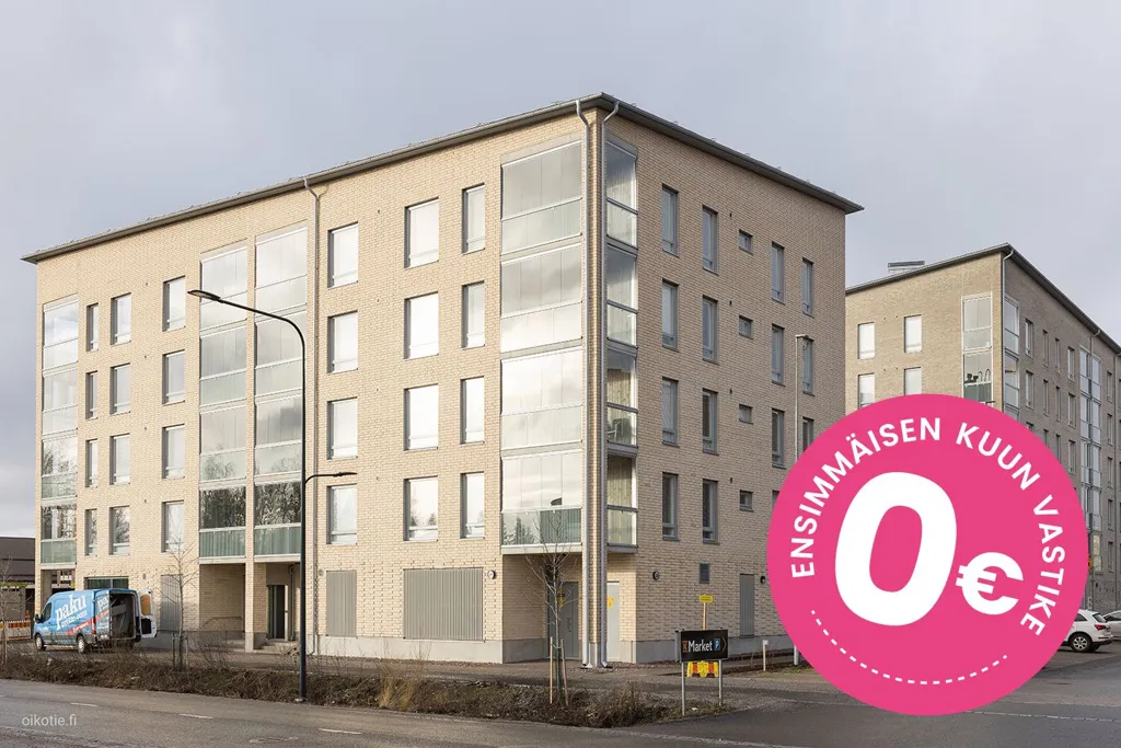 Exterior - Modern Apartment with Balcony in Iso-Heikkilä