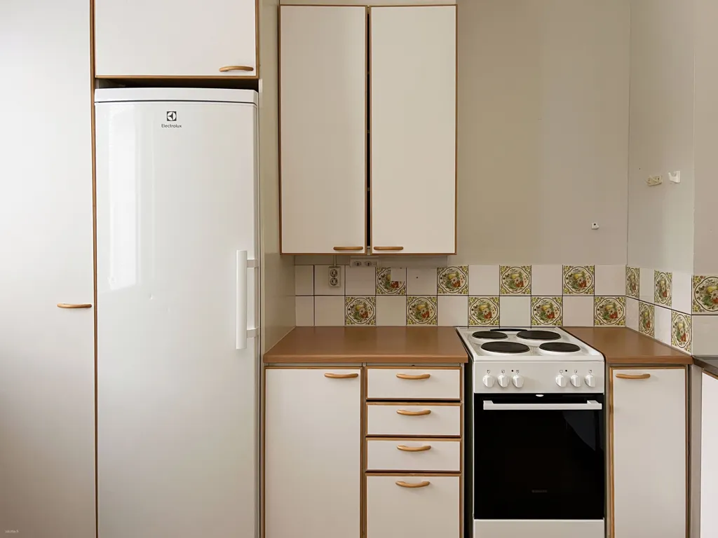 Köök - Spacious Apartment with Balcony in Rypysuo, Kuopio