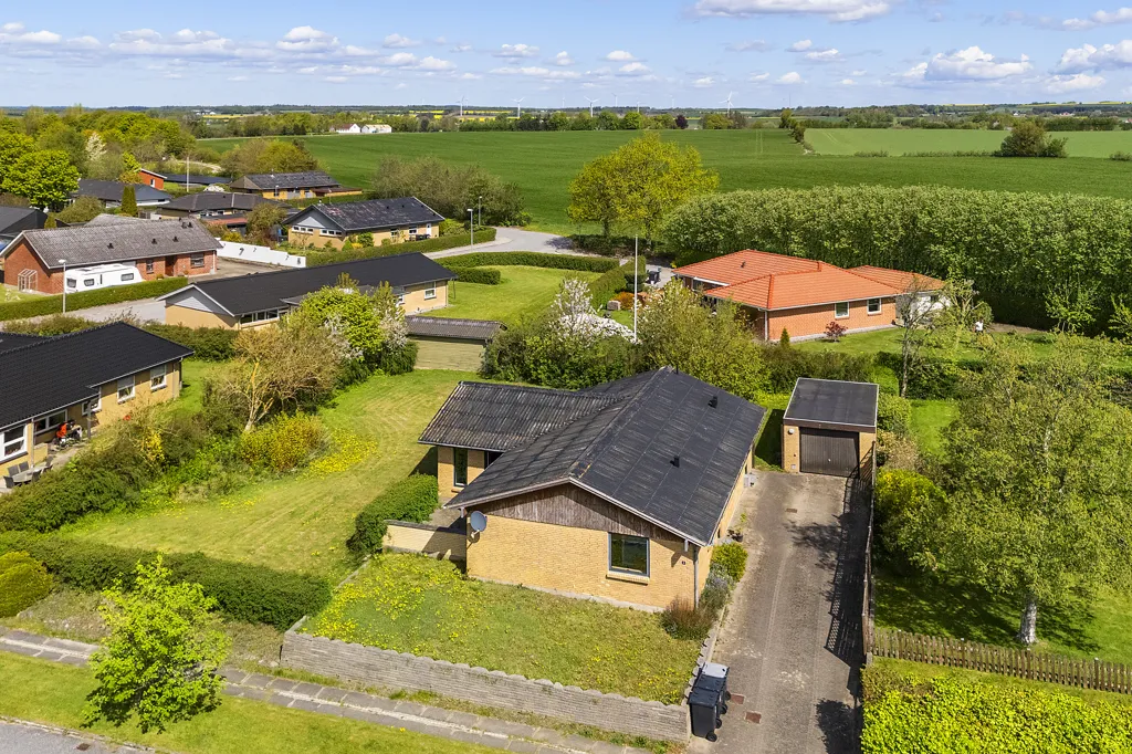Vue aérienne - Villa with Garden in Mejlby