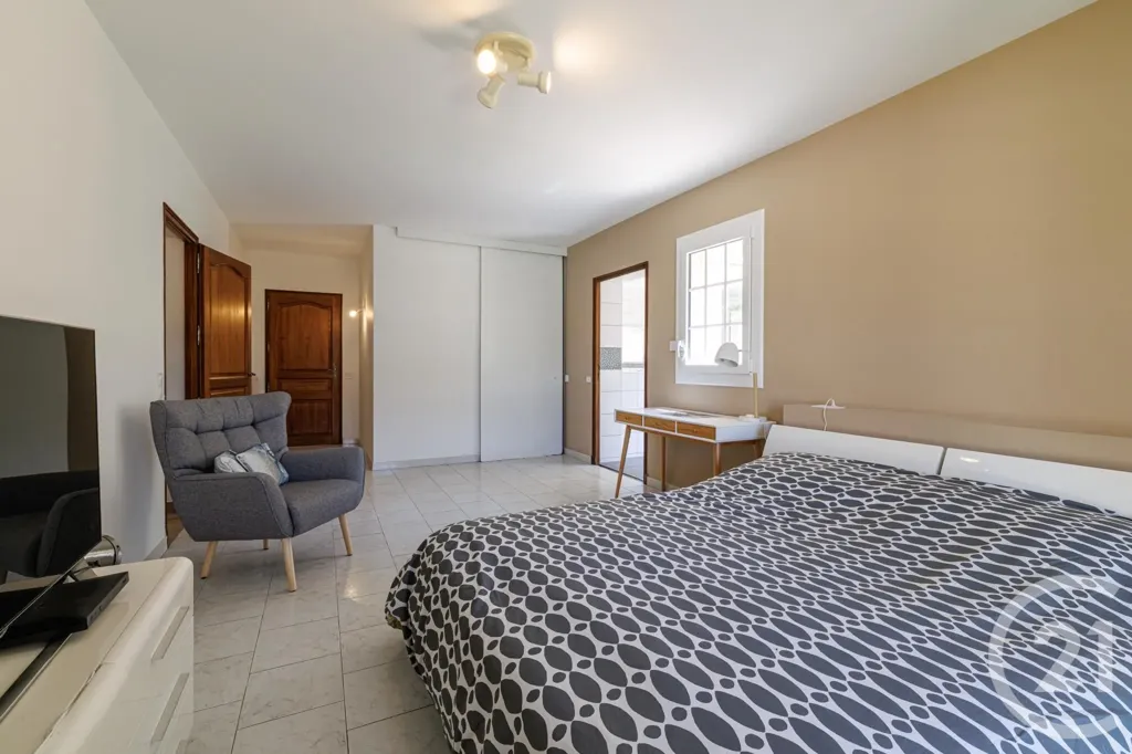 Bedrooms - Provençal Villa with Pool and Panoramic View near Nice