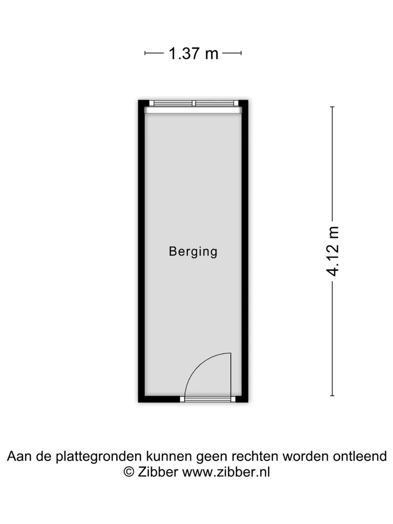 Plan - Galerij Flat with Balcony in Schiedam