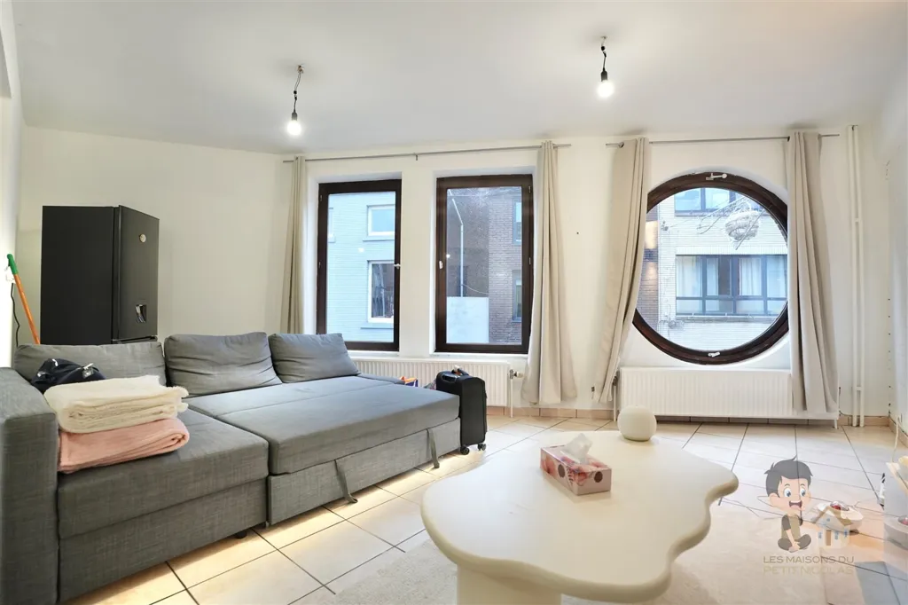 Séjour - Duplex Rénové avec Balcon au Cœur de Châtelet